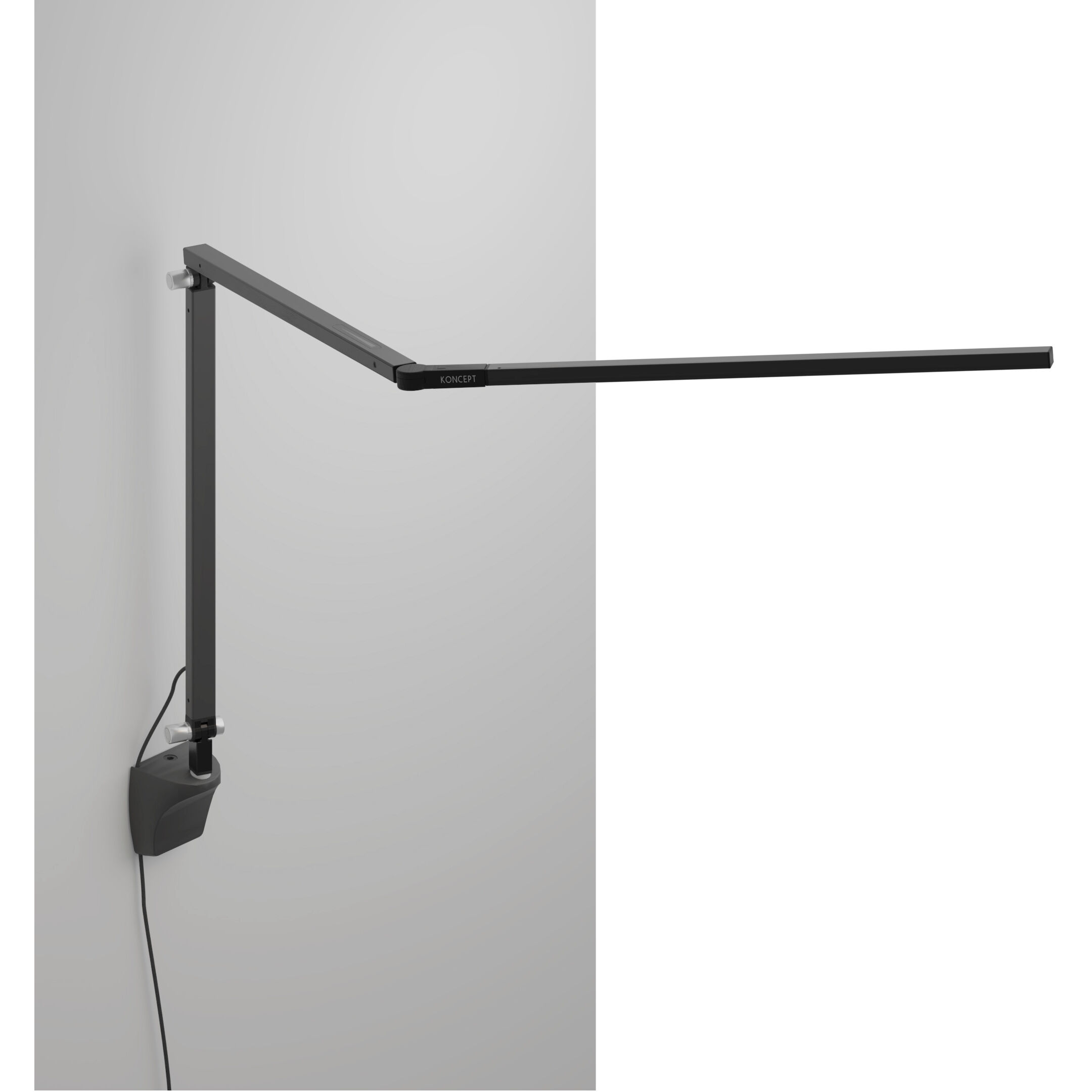 Z-Bar LED 2.5 inch Metallic Black Wall Mount Desk Lamp Wall Light